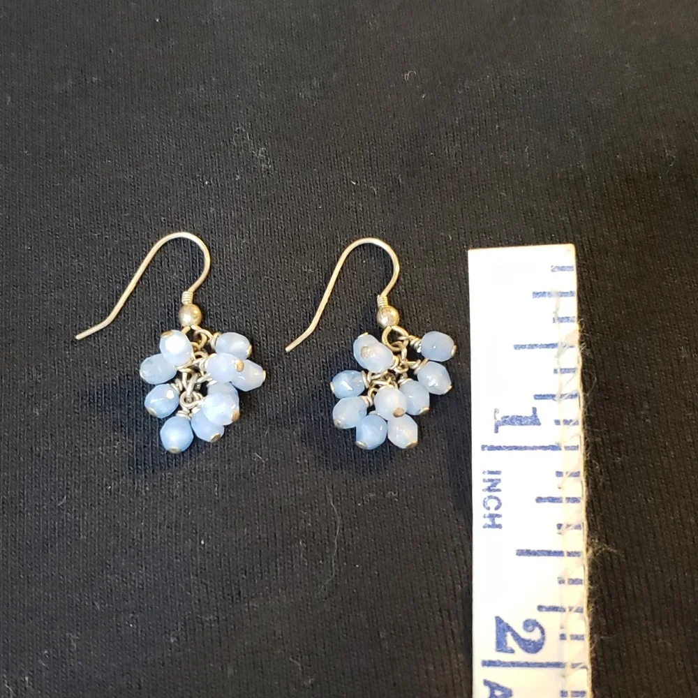 Glass Beaded Waterfall Drop Dangle Earrings